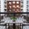 a table and chairs on a balcony